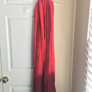 The Limited Red to Burgundy Ombré Scarf
